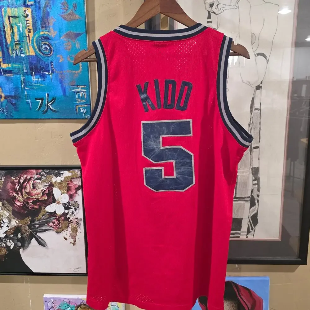 Y2K Nike Vintage NBA Rewind New Jersey Nets Jason Kidd 5 Jersey Size XL